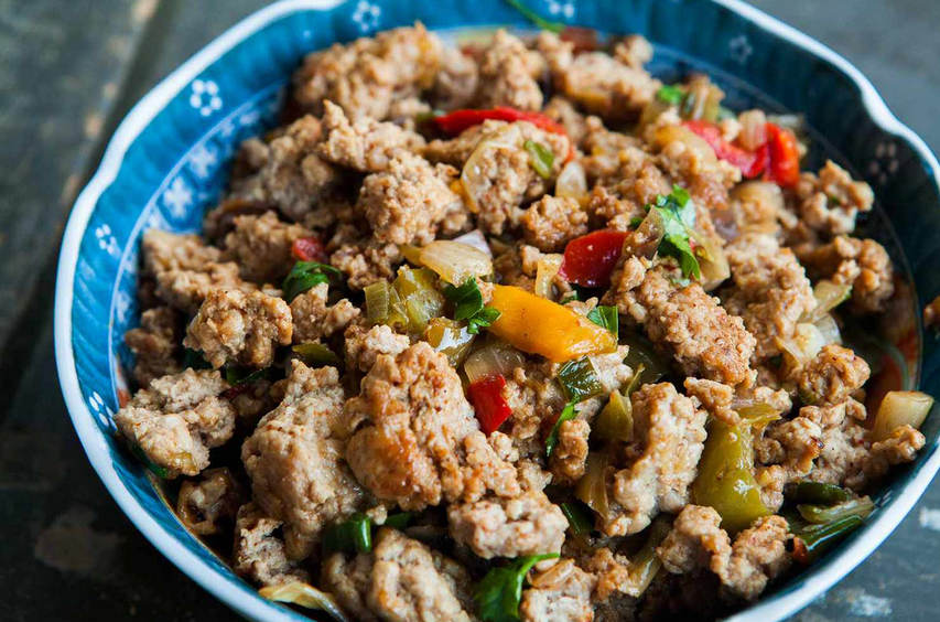 What are some healthy recipes that include ground turkey?